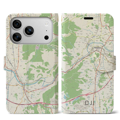 【王寺（奈良県）】地図柄iPhoneケース（手帳タイプ）