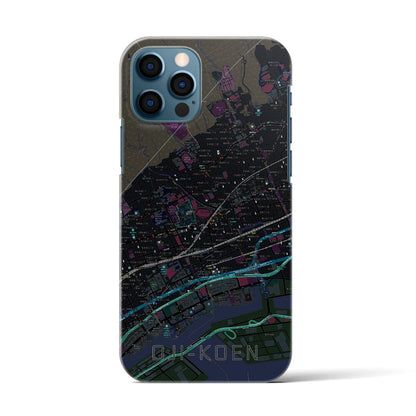 【王子公園（兵庫県）】地図柄iPhoneケース（バックカバータイプ）