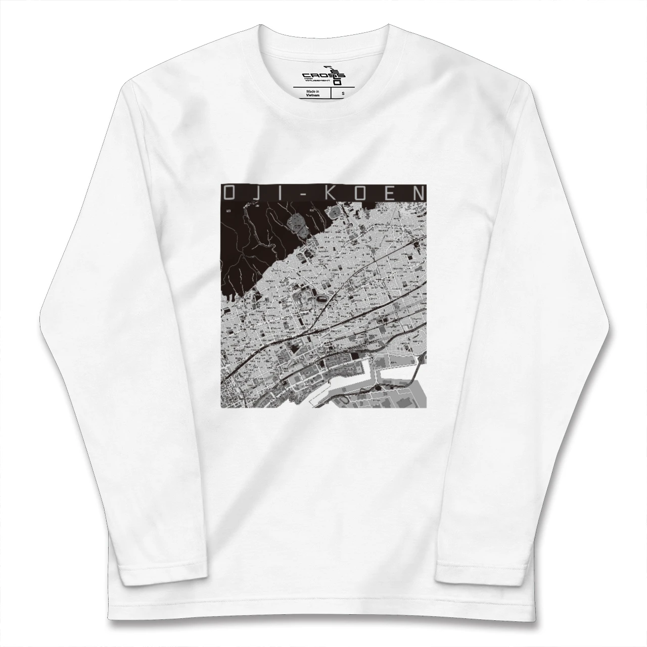 【王子公園（兵庫県）】地図柄ロングスリーブTシャツ
