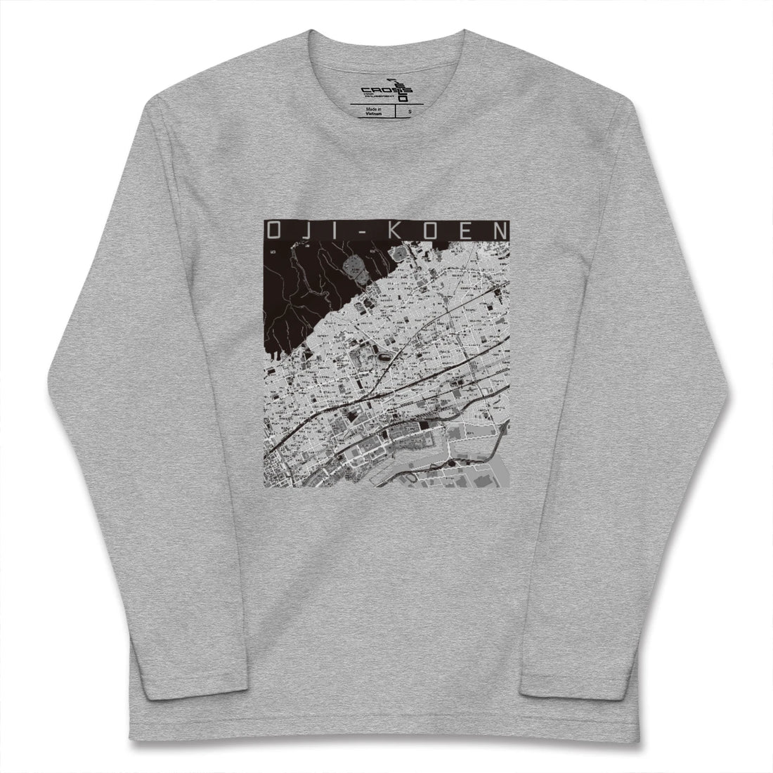 【王子公園（兵庫県）】地図柄ロングスリーブTシャツ