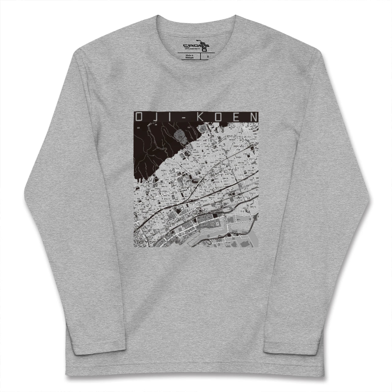 【王子公園（兵庫県）】地図柄ロングスリーブTシャツ