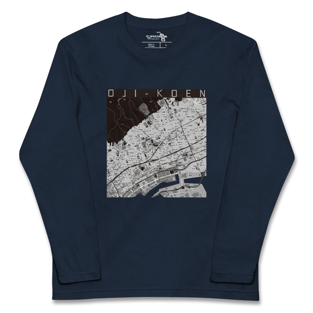 【王子公園（兵庫県）】地図柄ロングスリーブTシャツ