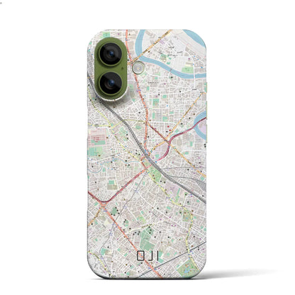 【王子（東京都）】地図柄iPhoneケース（バックカバータイプ）