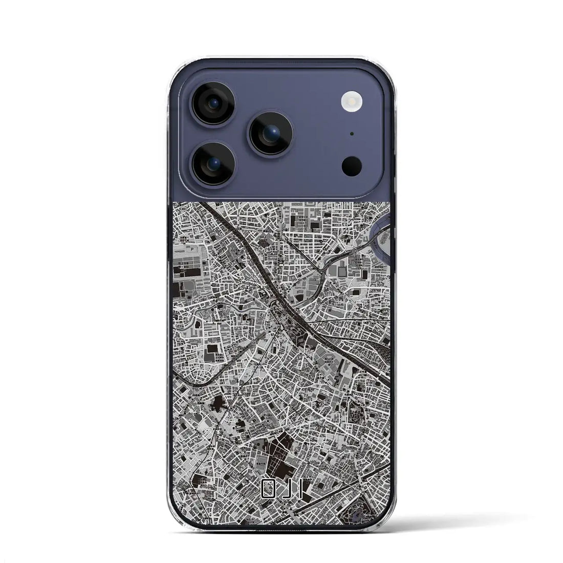 【王子（東京都）】地図柄iPhoneケース（クリアタイプ）