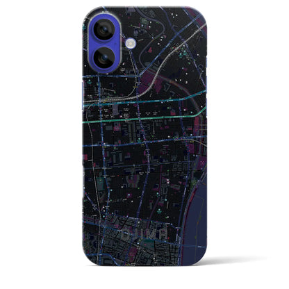 【大島（東京都）】地図柄iPhoneケース（バックカバータイプ）