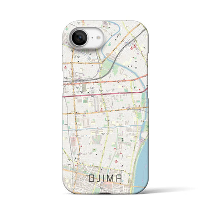 【大島（東京都）】地図柄iPhoneケース（バックカバータイプ）