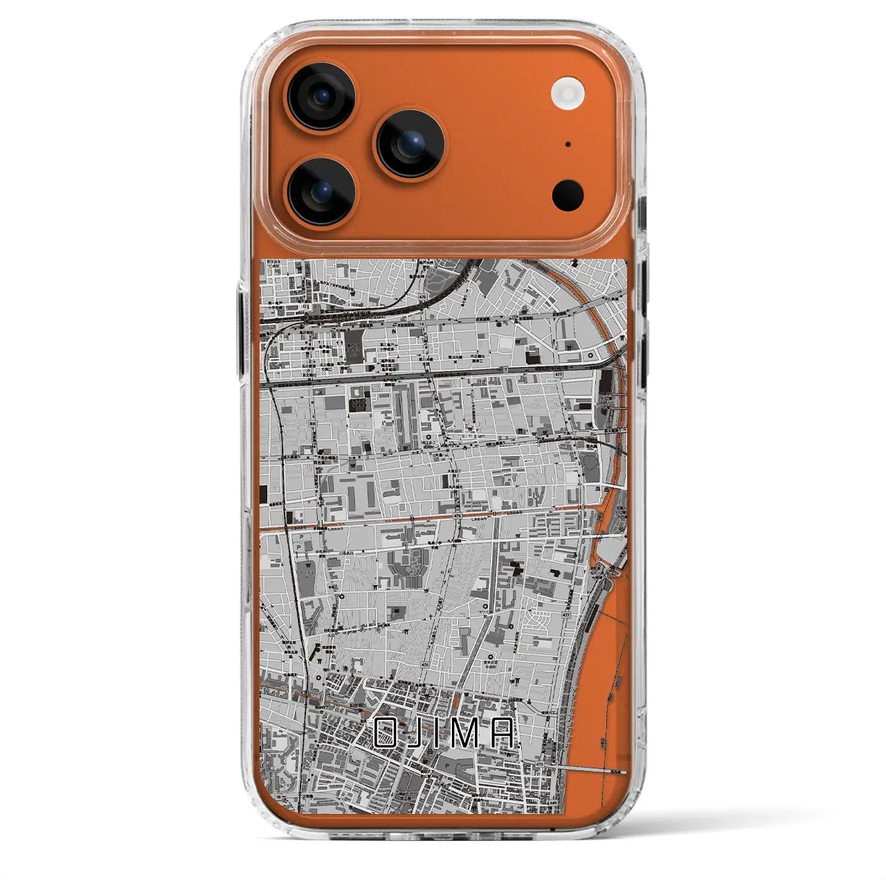 【大島（東京都）】地図柄iPhoneケース（MagSafeタイプ）