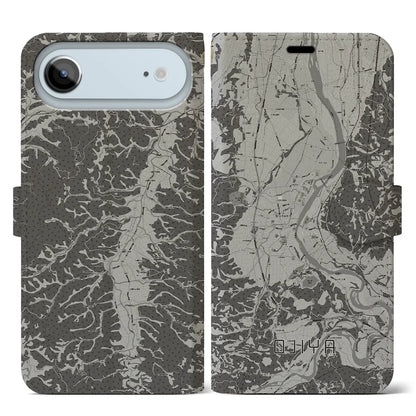 【小千谷（新潟県）】地図柄iPhoneケース（手帳タイプ）