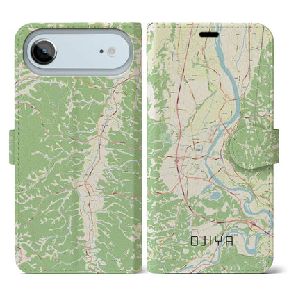 【小千谷（新潟県）】地図柄iPhoneケース（手帳タイプ）