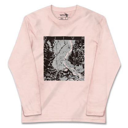 【小千谷（新潟県）】地図柄ロングスリーブTシャツ