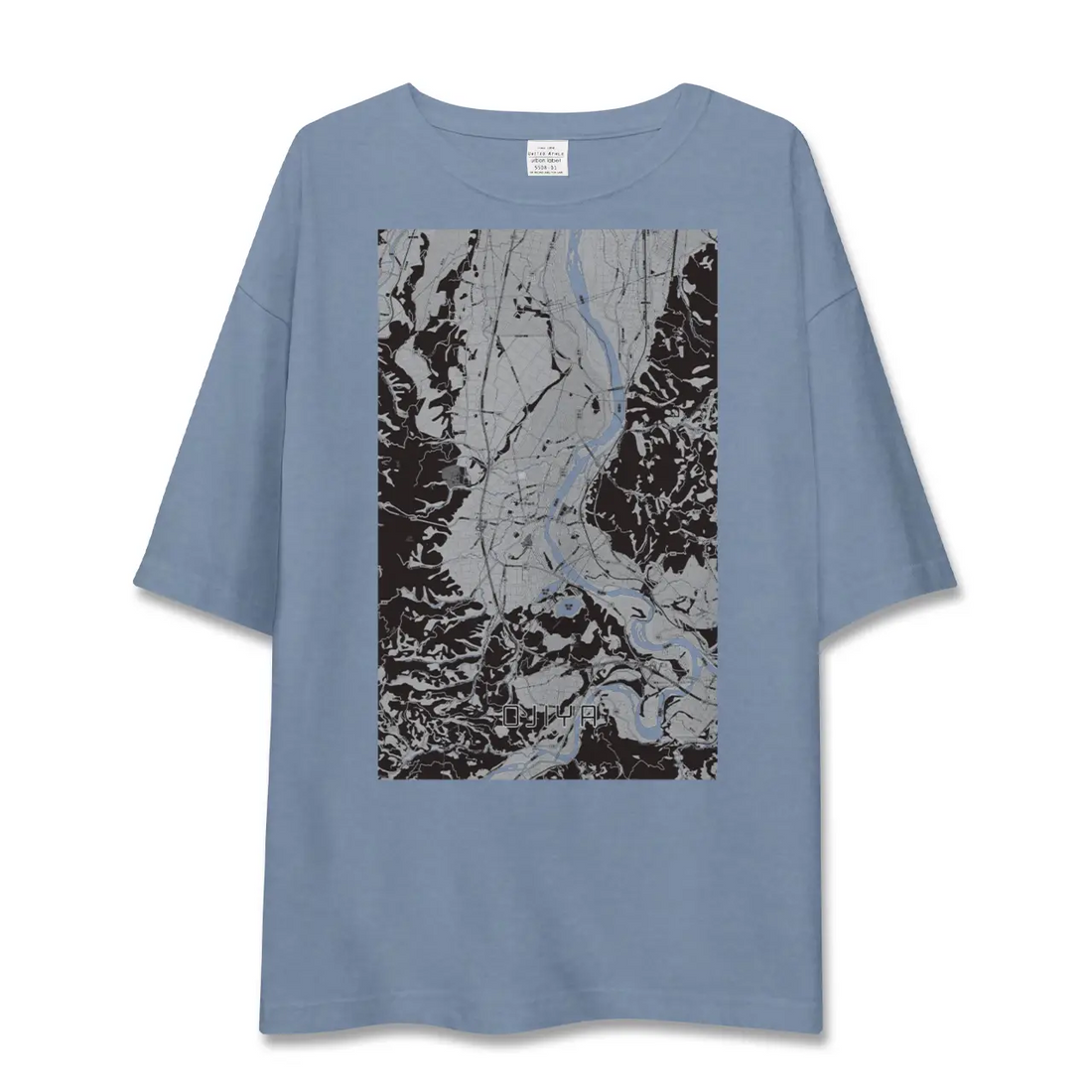 【小千谷（新潟県）】地図柄ビッグシルエットTシャツ