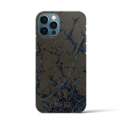 【岡部（静岡県）】地図柄iPhoneケース（バックカバータイプ）