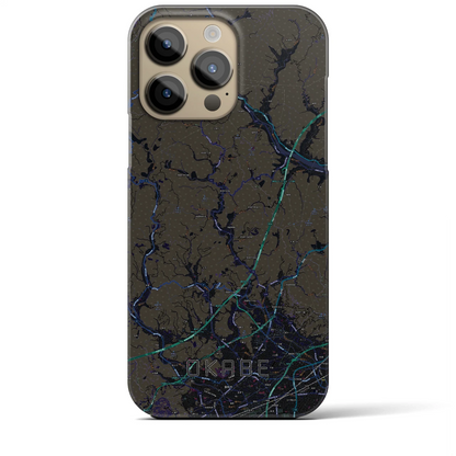 【岡部（静岡県）】地図柄iPhoneケース（バックカバータイプ）