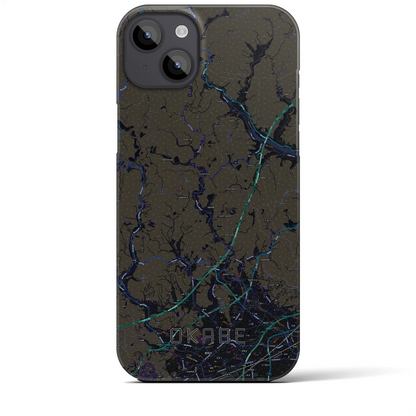 【岡部（静岡県）】地図柄iPhoneケース（バックカバータイプ）