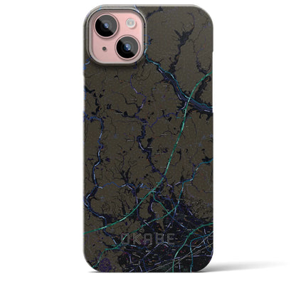 【岡部（静岡県）】地図柄iPhoneケース（バックカバータイプ）