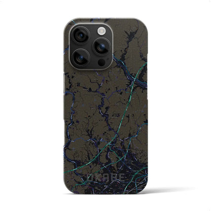 【岡部（静岡県）】地図柄iPhoneケース（バックカバータイプ）