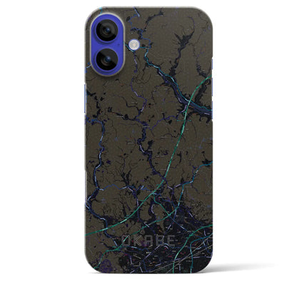 【岡部（静岡県）】地図柄iPhoneケース（バックカバータイプ）