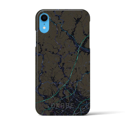 【岡部（静岡県）】地図柄iPhoneケース（バックカバータイプ）