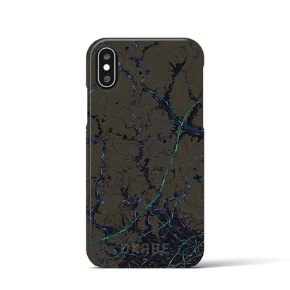 【岡部（静岡県）】地図柄iPhoneケース（バックカバータイプ）