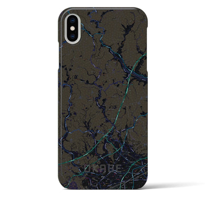 【岡部（静岡県）】地図柄iPhoneケース（バックカバータイプ）