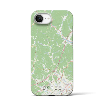 【岡部（静岡県）】地図柄iPhoneケース（バックカバータイプ）