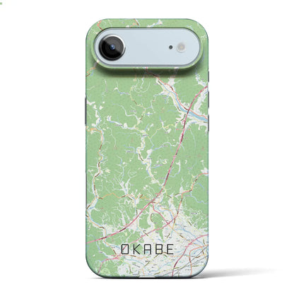 【岡部（静岡県）】地図柄iPhoneケース（バックカバータイプ）