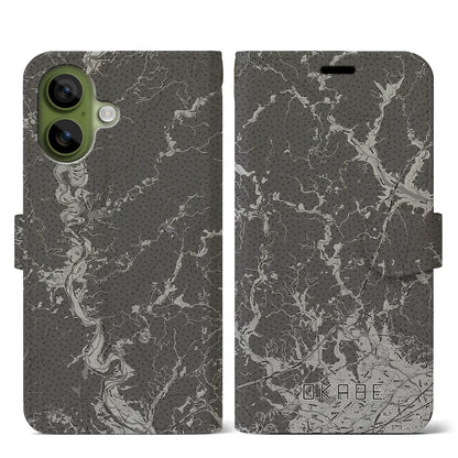 【岡部（静岡県）】地図柄iPhoneケース（手帳タイプ）