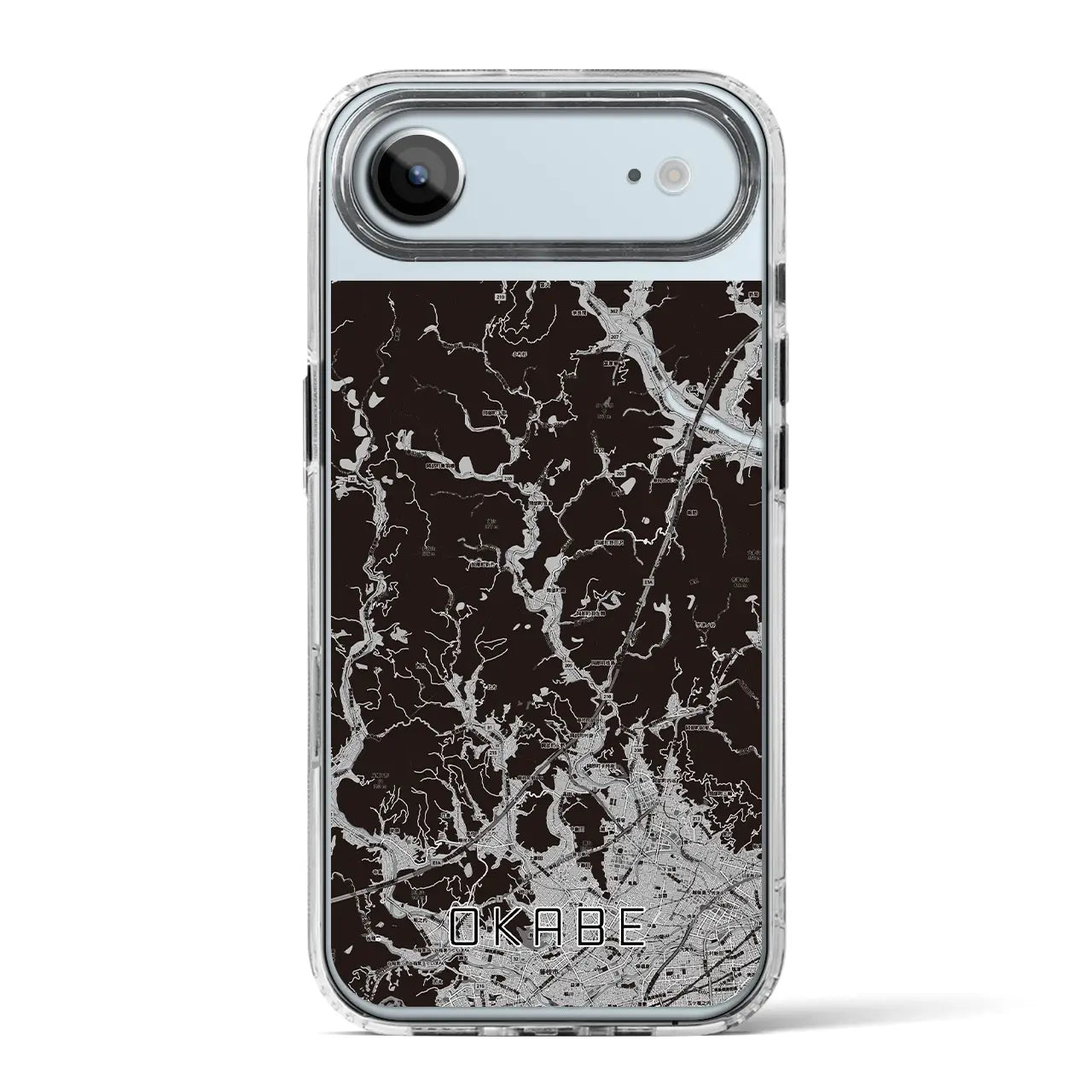 【岡部（静岡県）】地図柄iPhoneケース（MagSafeタイプ）