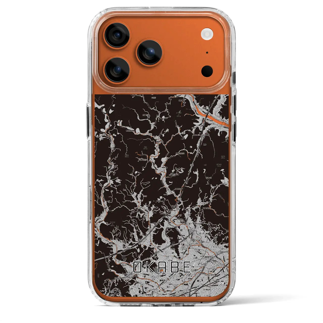 【岡部（静岡県）】地図柄iPhoneケース（MagSafeタイプ）