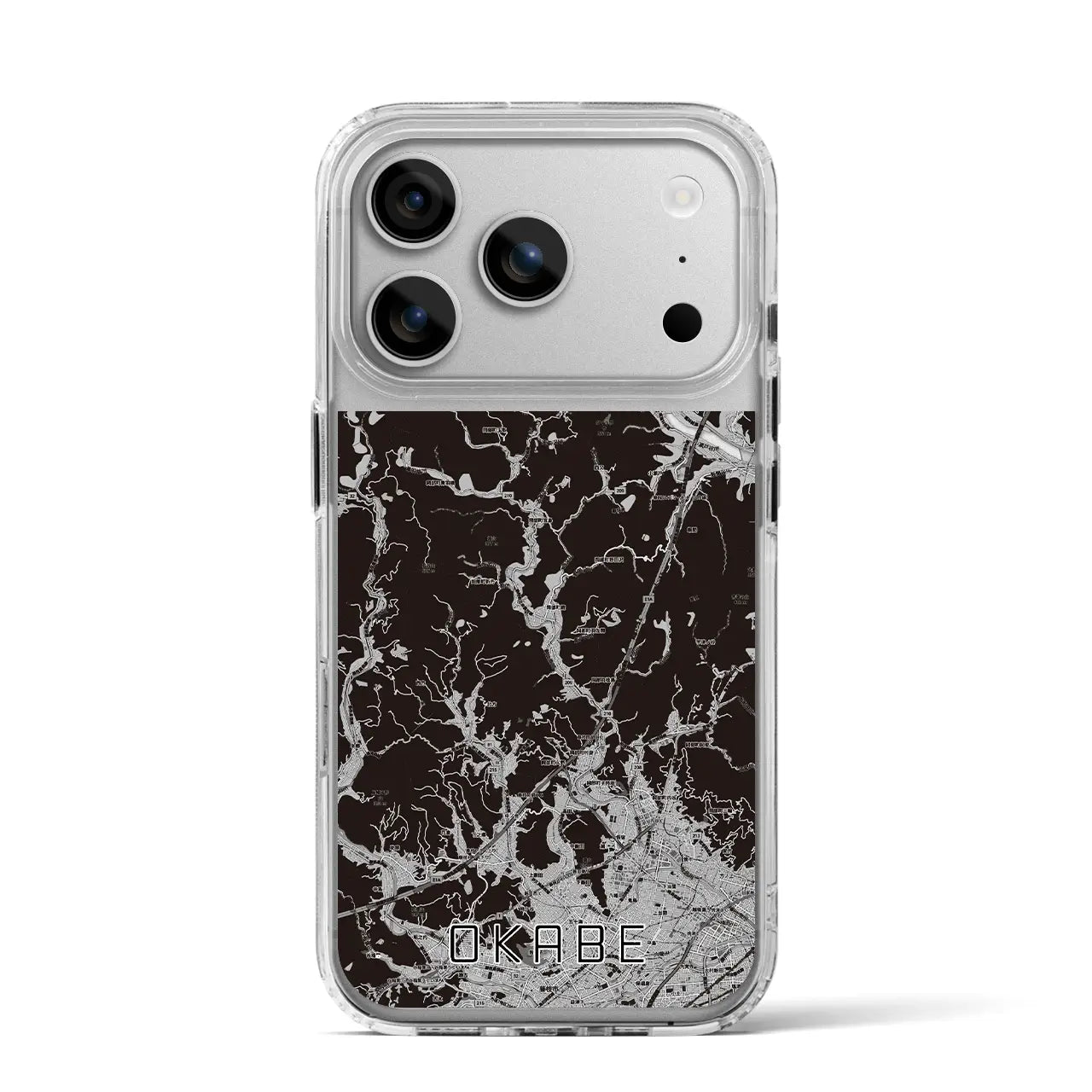 【岡部（静岡県）】地図柄iPhoneケース（MagSafeタイプ）