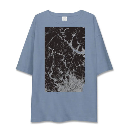 【岡部（静岡県）】地図柄ビッグシルエットTシャツ