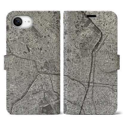 【御徒町（東京都）】地図柄iPhoneケース（手帳タイプ）