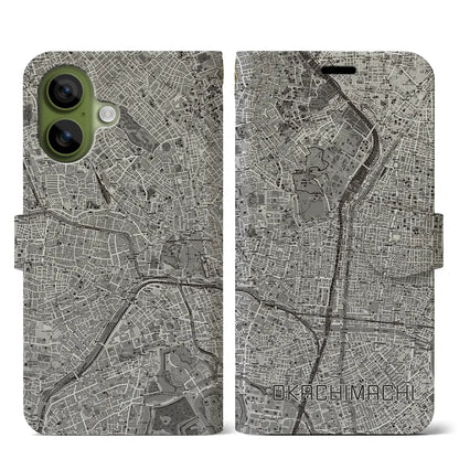 【御徒町（東京都）】地図柄iPhoneケース（手帳タイプ）