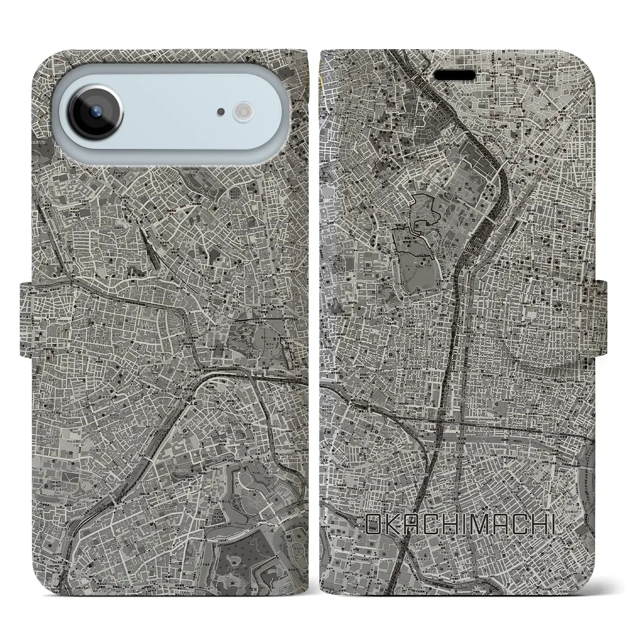 【御徒町（東京都）】地図柄iPhoneケース（手帳タイプ）