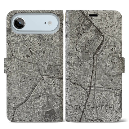 【御徒町（東京都）】地図柄iPhoneケース（手帳タイプ）