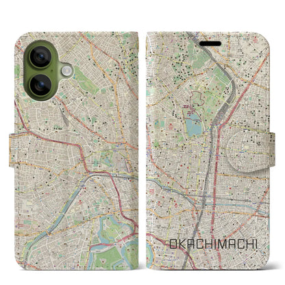 【御徒町（東京都）】地図柄iPhoneケース（手帳タイプ）