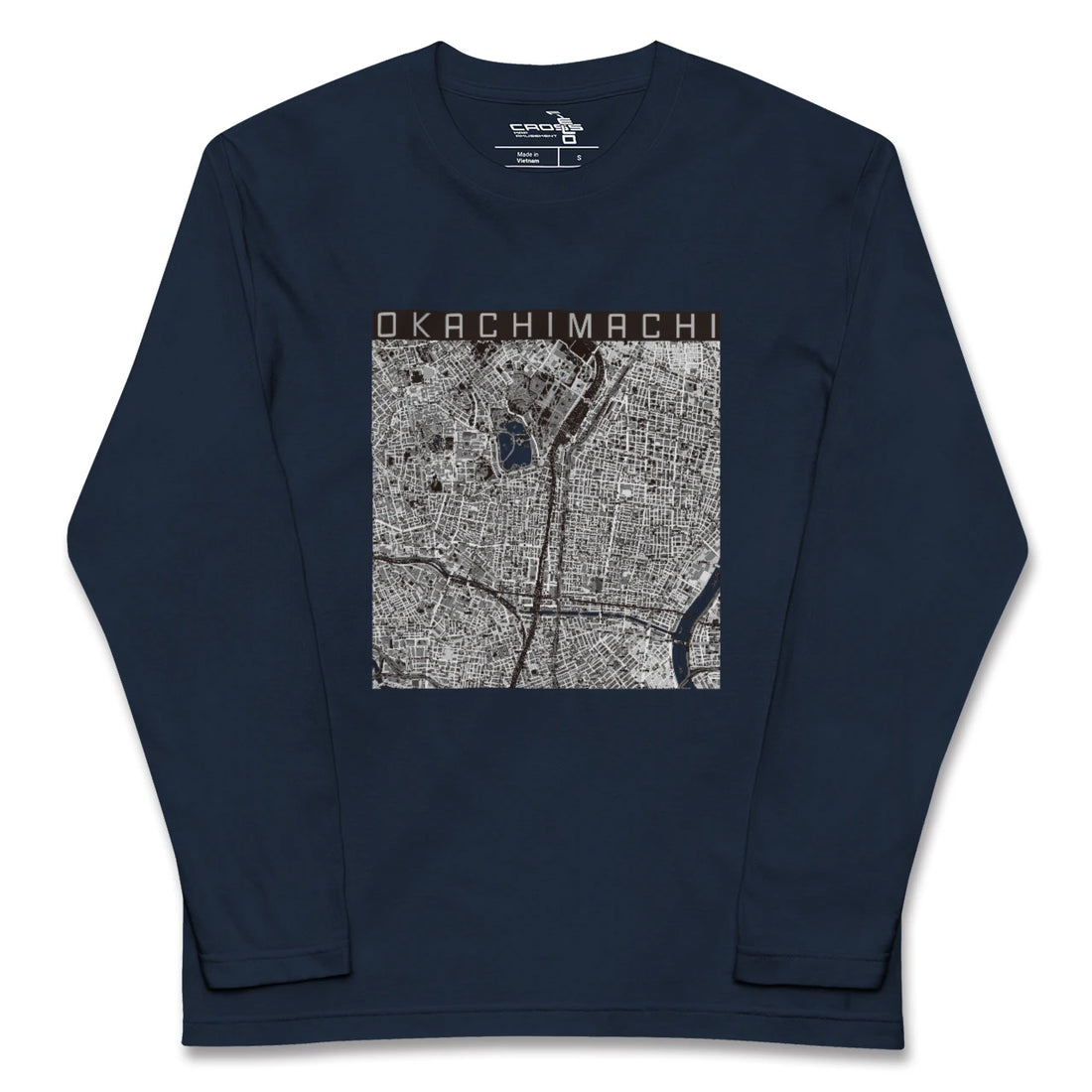 【御徒町（東京都）】地図柄ロングスリーブTシャツ