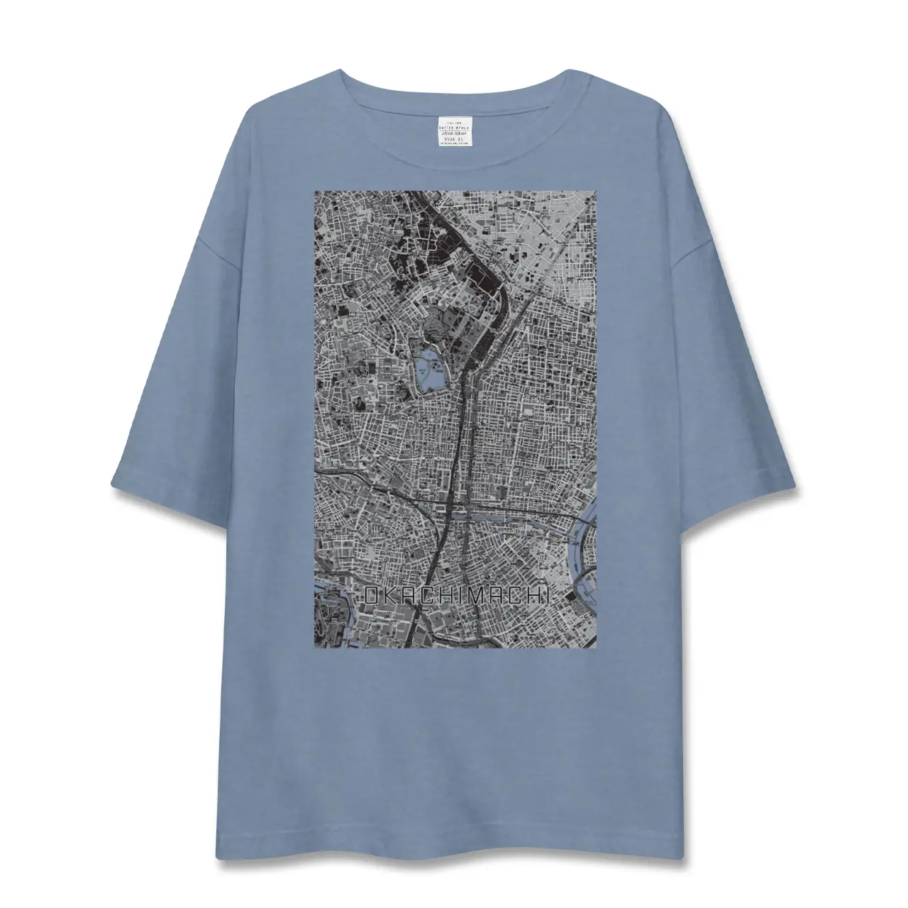 【御徒町（東京都）】地図柄ビッグシルエットTシャツ
