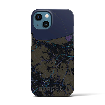 【岡垣（福岡県）】地図柄iPhoneケース（バックカバータイプ）