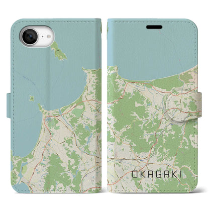 【岡垣（福岡県）】地図柄iPhoneケース（手帳タイプ）