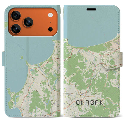 【岡垣（福岡県）】地図柄iPhoneケース（手帳タイプ）