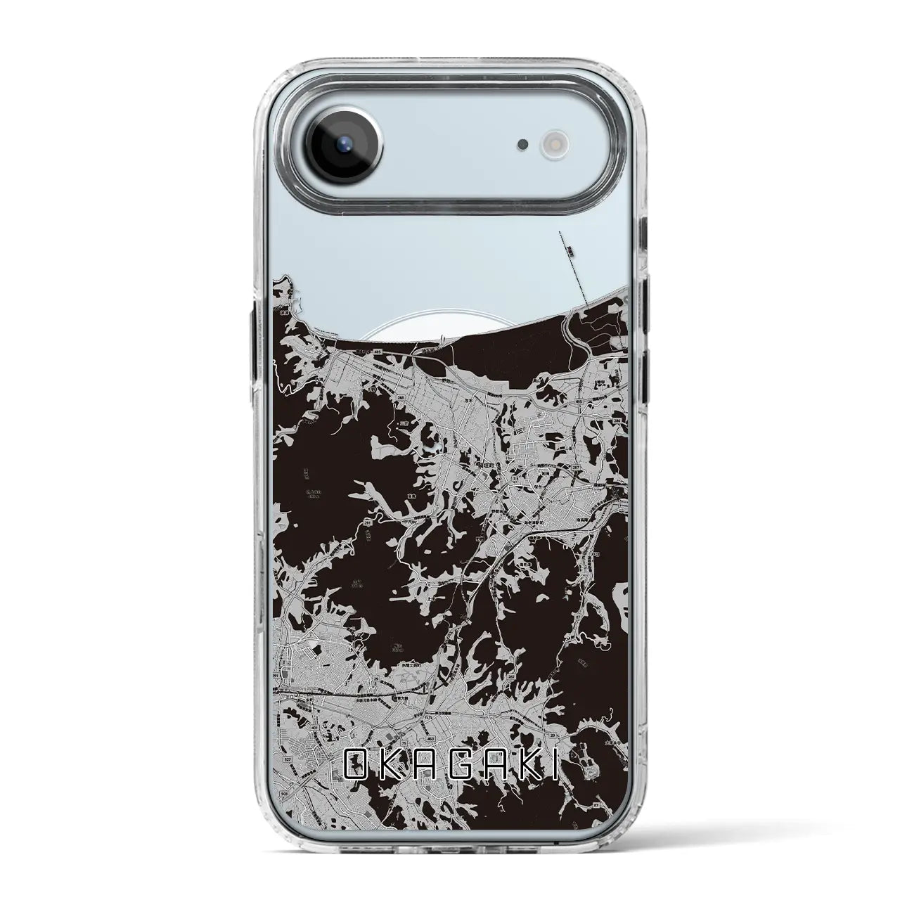 【岡垣（福岡県）】地図柄iPhoneケース（MagSafeタイプ）