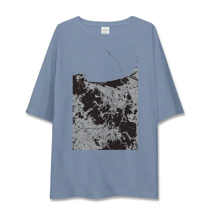 【岡垣（福岡県）】地図柄ビッグシルエットTシャツ