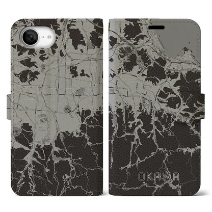 【大川（香川県）】地図柄iPhoneケース（手帳タイプ）