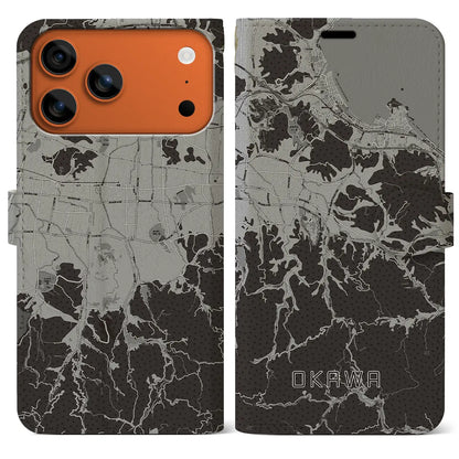 【大川（香川県）】地図柄iPhoneケース（手帳タイプ）