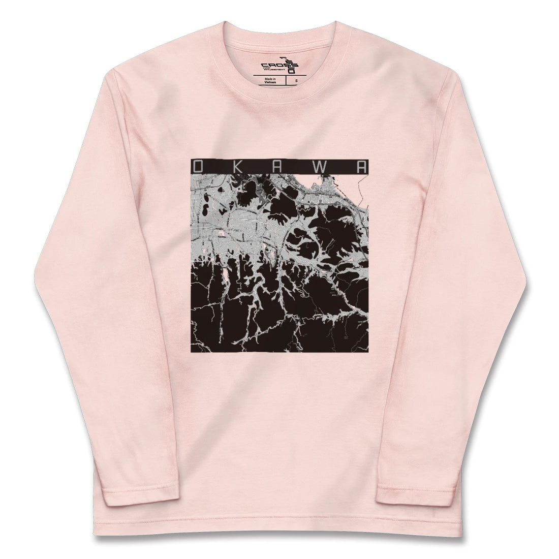 【大川（香川県）】地図柄ロングスリーブTシャツ