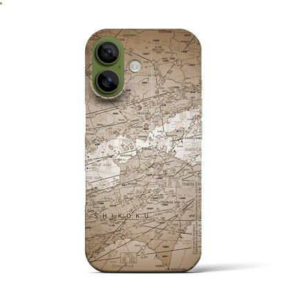 【岡山・高松航空図（岡山県）】航空図iPhoneケース（バックカバータイプ）