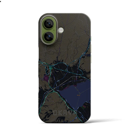 【岡谷（長野県）】地図柄iPhoneケース（バックカバータイプ）