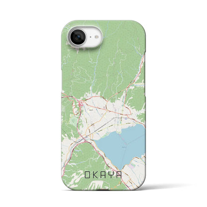 【岡谷（長野県）】地図柄iPhoneケース（バックカバータイプ）