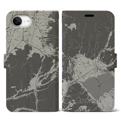 【岡谷（長野県）】地図柄iPhoneケース（手帳タイプ）